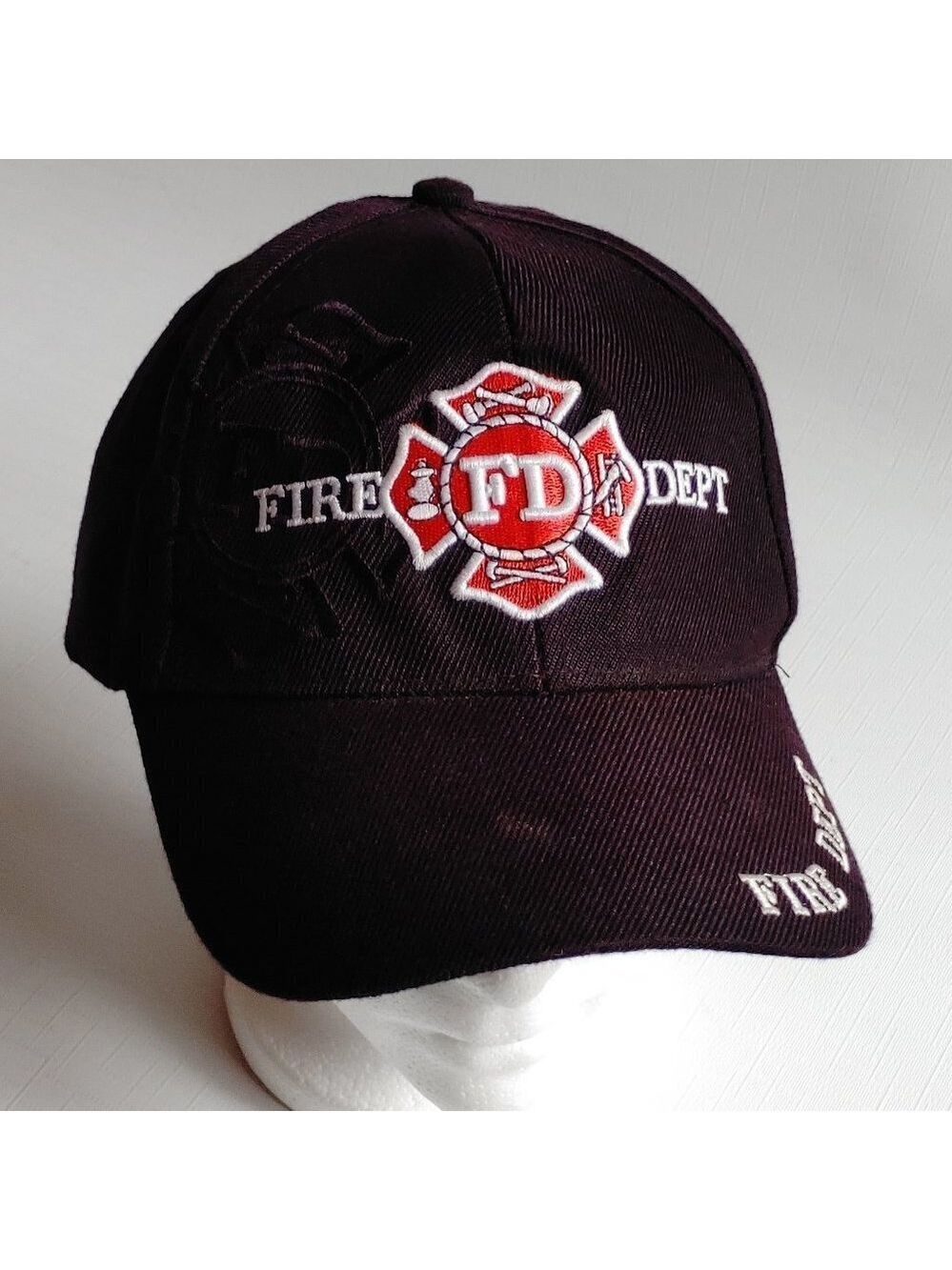 FIRE DEPARTMENT EMBROIDERED CAP Velcro Closure Muskoka Brewery Patch